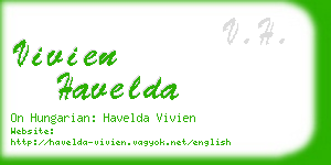 vivien havelda business card